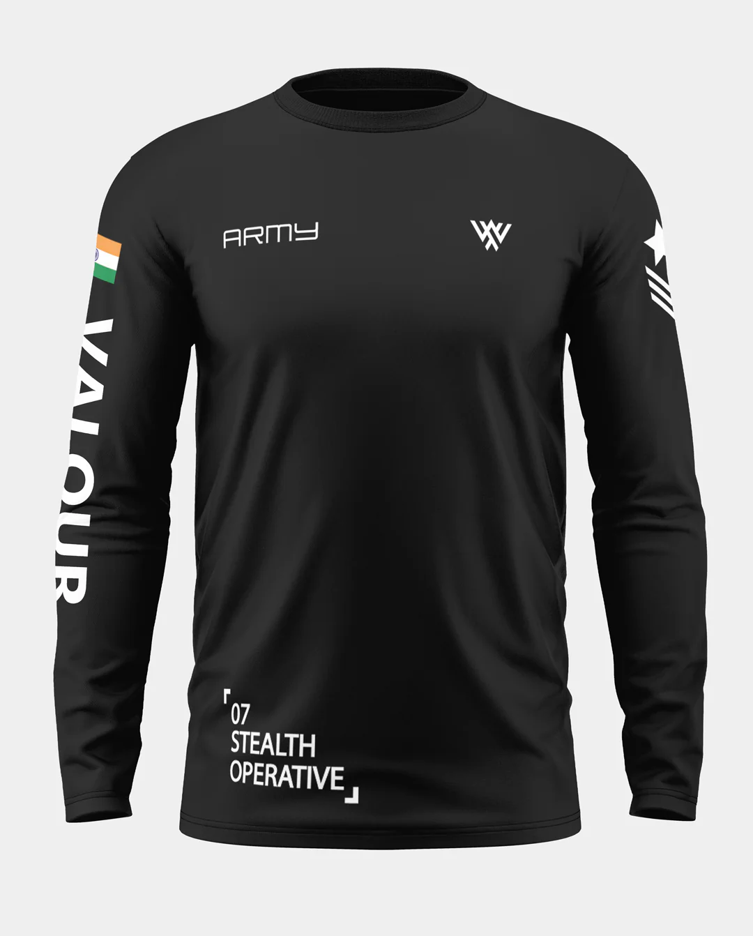 07 Stealth Operative Soft Cotton Full Sleeve T-shirt - Image 2