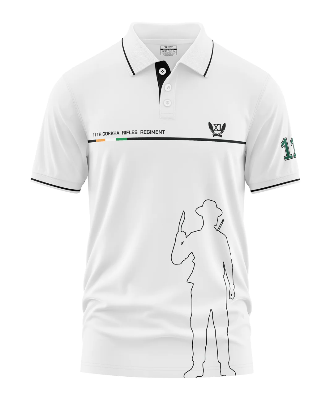11Th Gorkha Rifles Polo Collar T-Shirt
