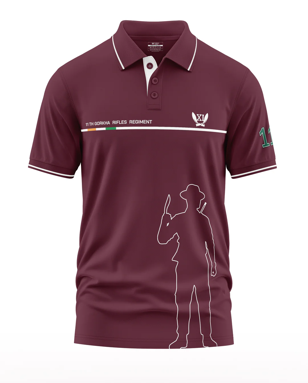 11Th Gorkha Rifles Polo Collar T-Shirt - Image 5