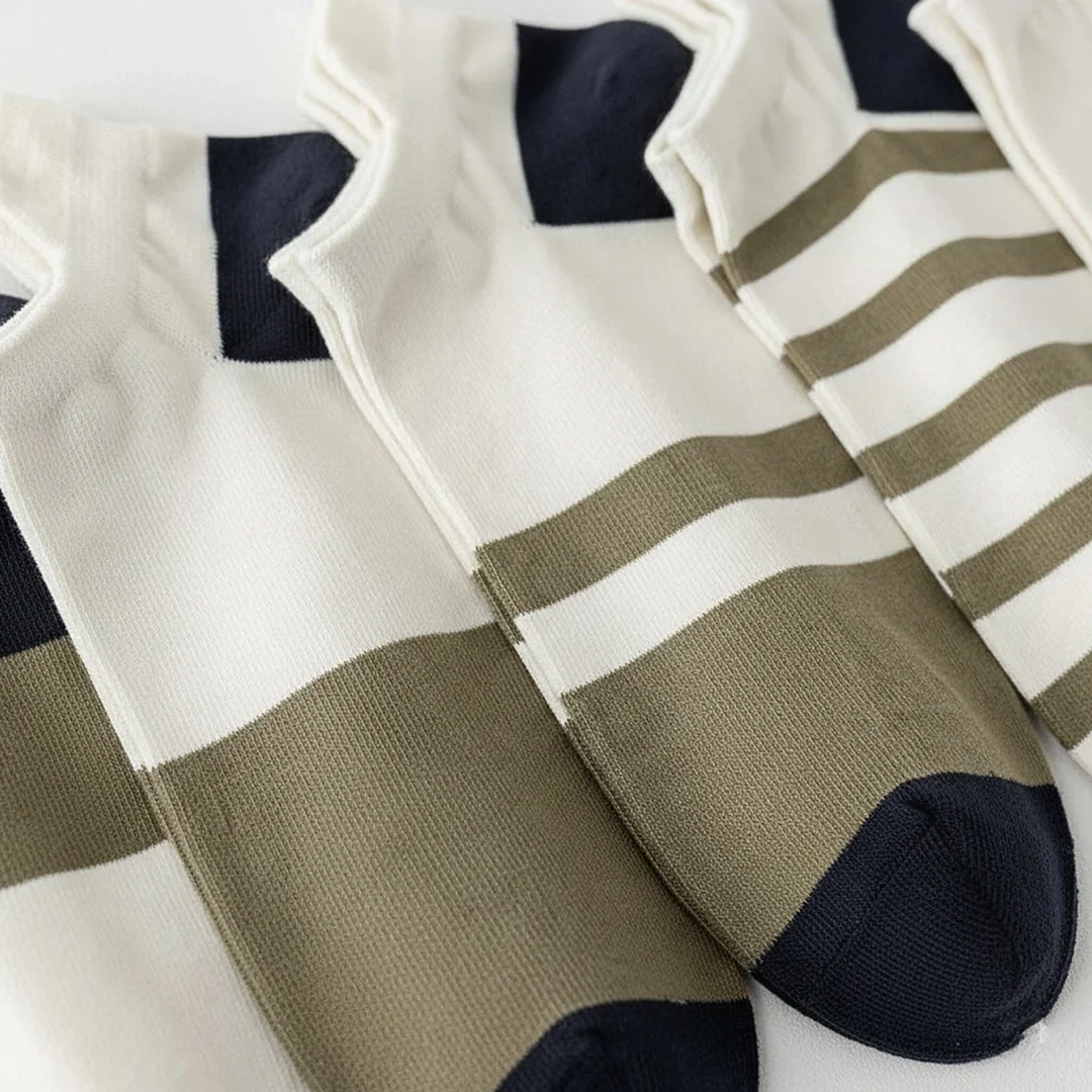 5-Pair Stylish Low-Cut Athletic Socks Combo - Image 6