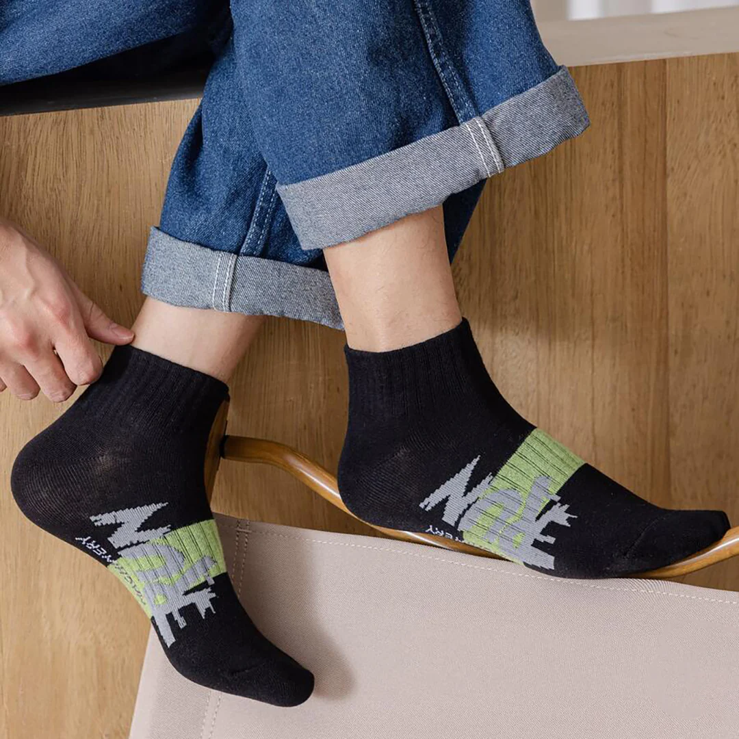 5 Pairs Ankle Athletic Socks Combo - Image 2