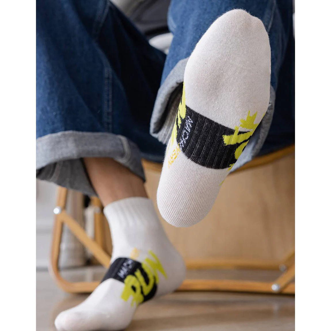 5 Pairs Ankle Athletic Socks Combo - Image 4