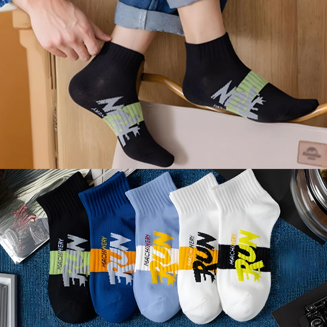 5 Pairs Ankle Athletic Socks Combo - Image 6
