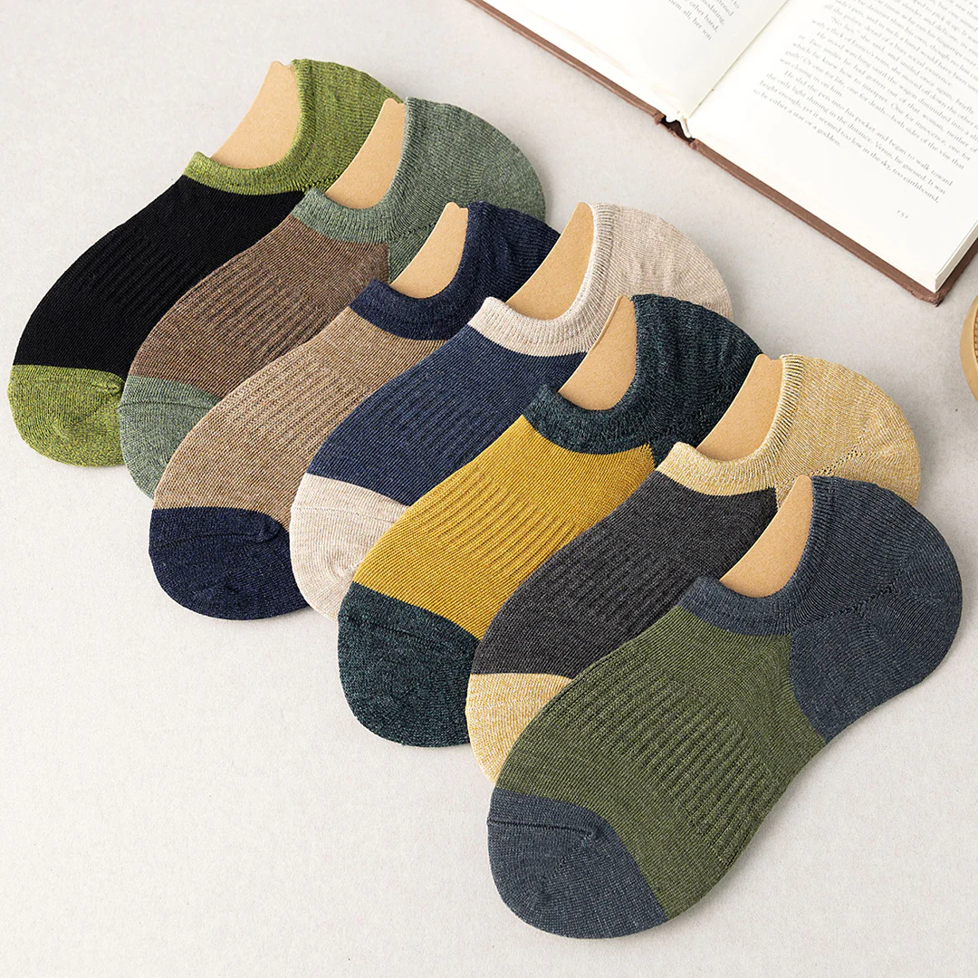 7-Pair Multi-colours Breathable Socks Combo - Image 3