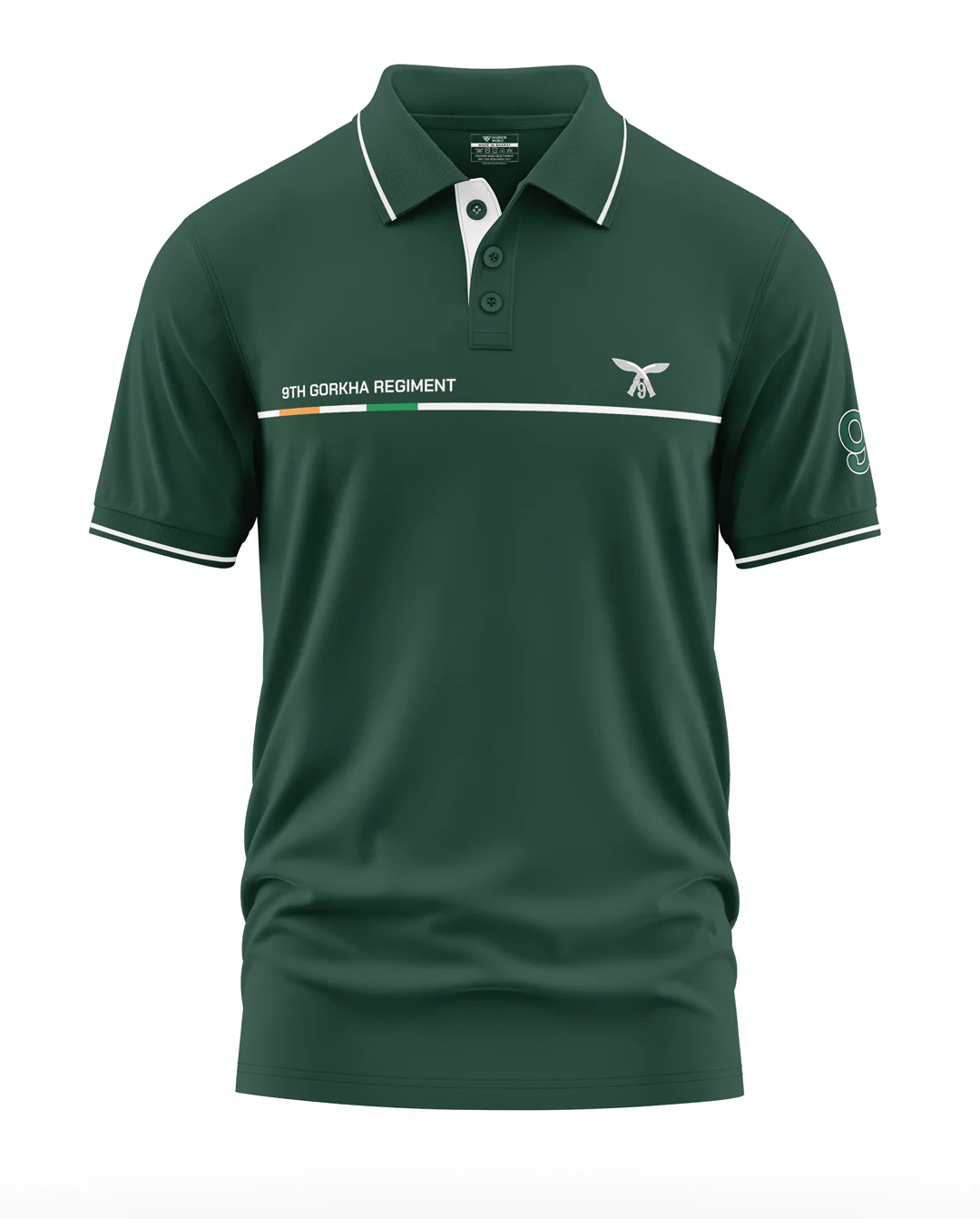 9Th Gorkha Regiment India Polo Collar T-Shirt - Image 2