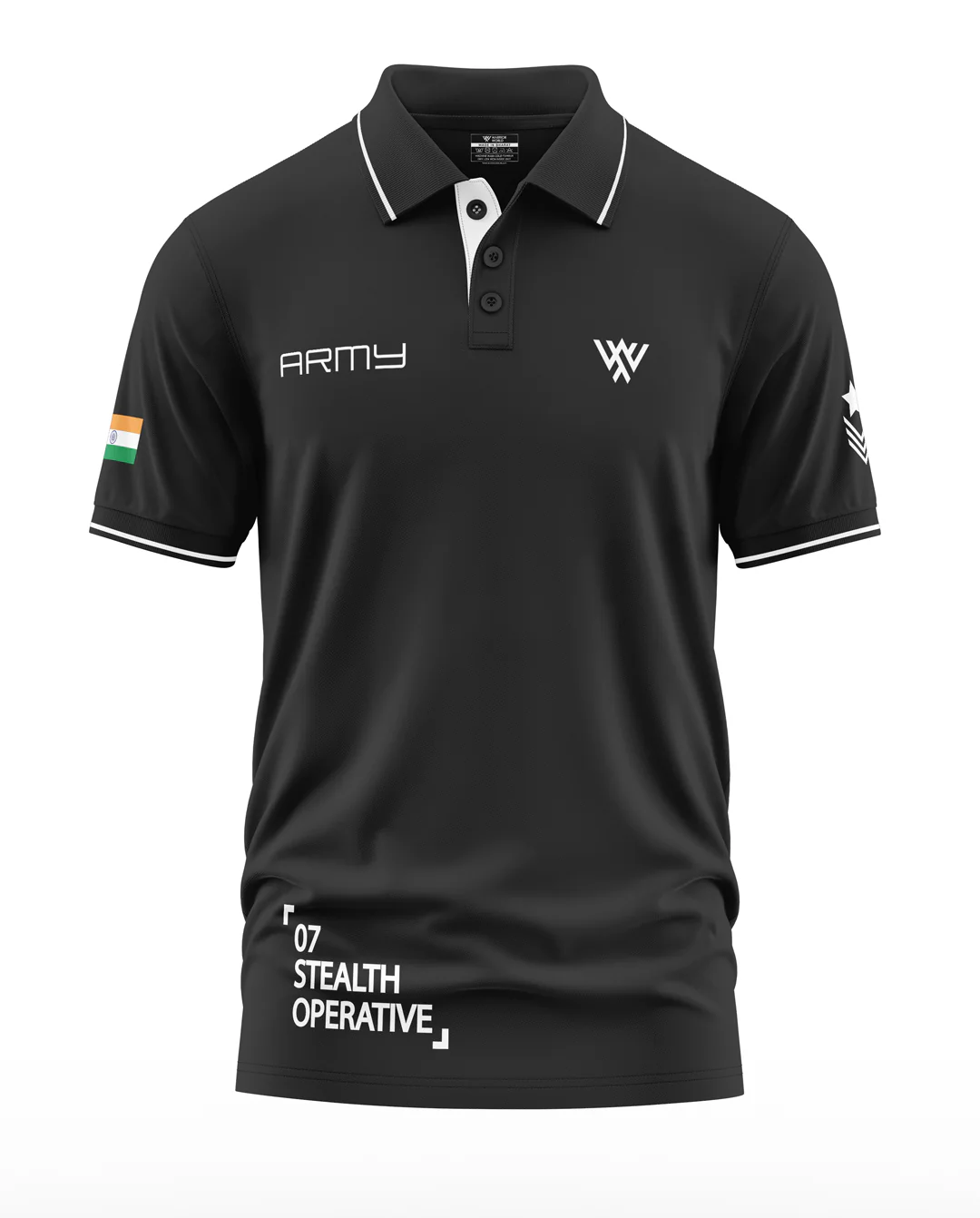 Army Stealth Operative Polo Collar T-Shirt - Image 3