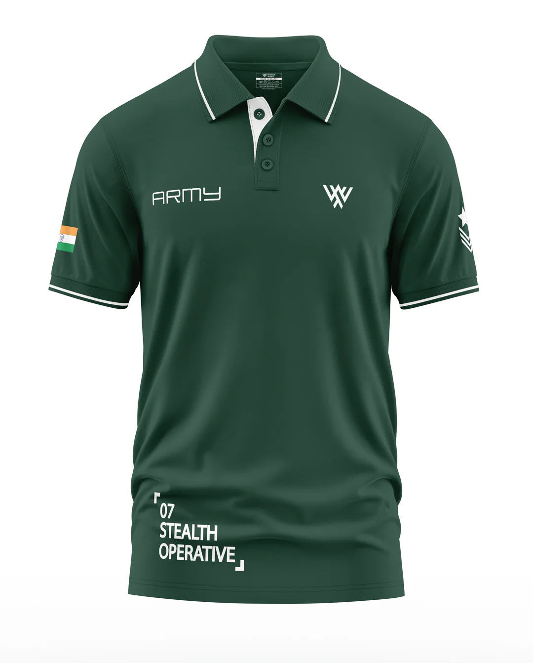 Army Stealth Operative Polo Collar T-Shirt - Image 4
