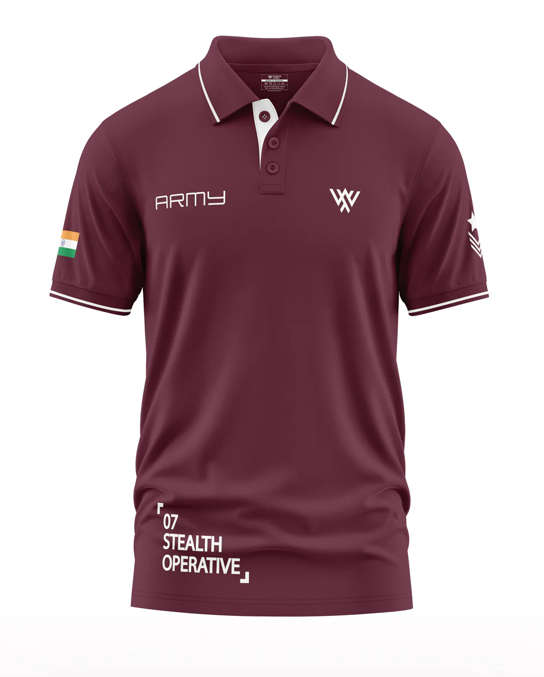 Army Stealth Operative Polo Collar T-Shirt - Image 5