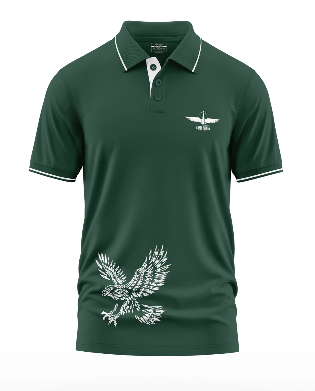 Army Wings Polo Collar T-Shirt - Image 4