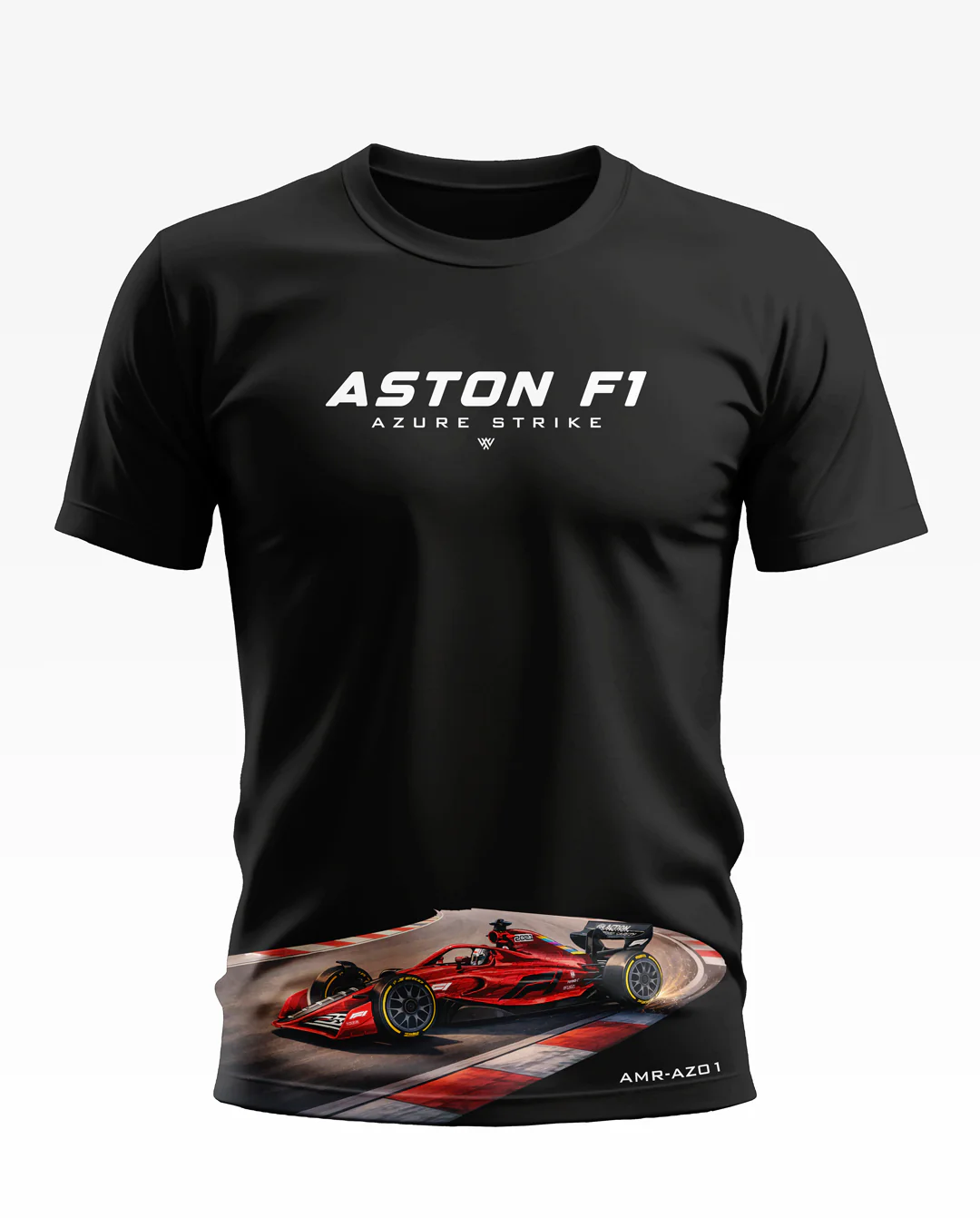Aston F1 Azure Strike Soft Cotton T-shirt