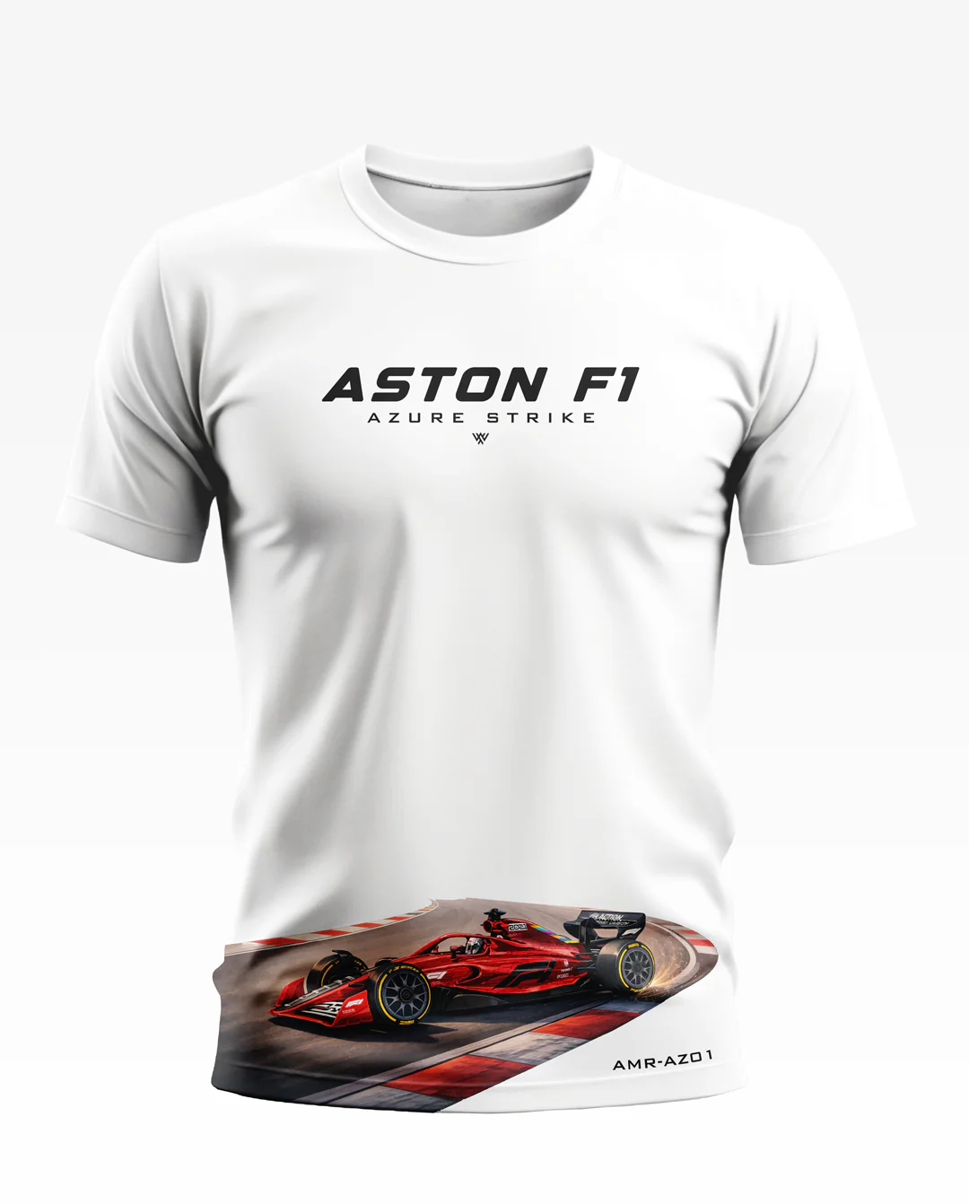 Aston F1 Azure Strike Soft Cotton T-shirt - Image 7