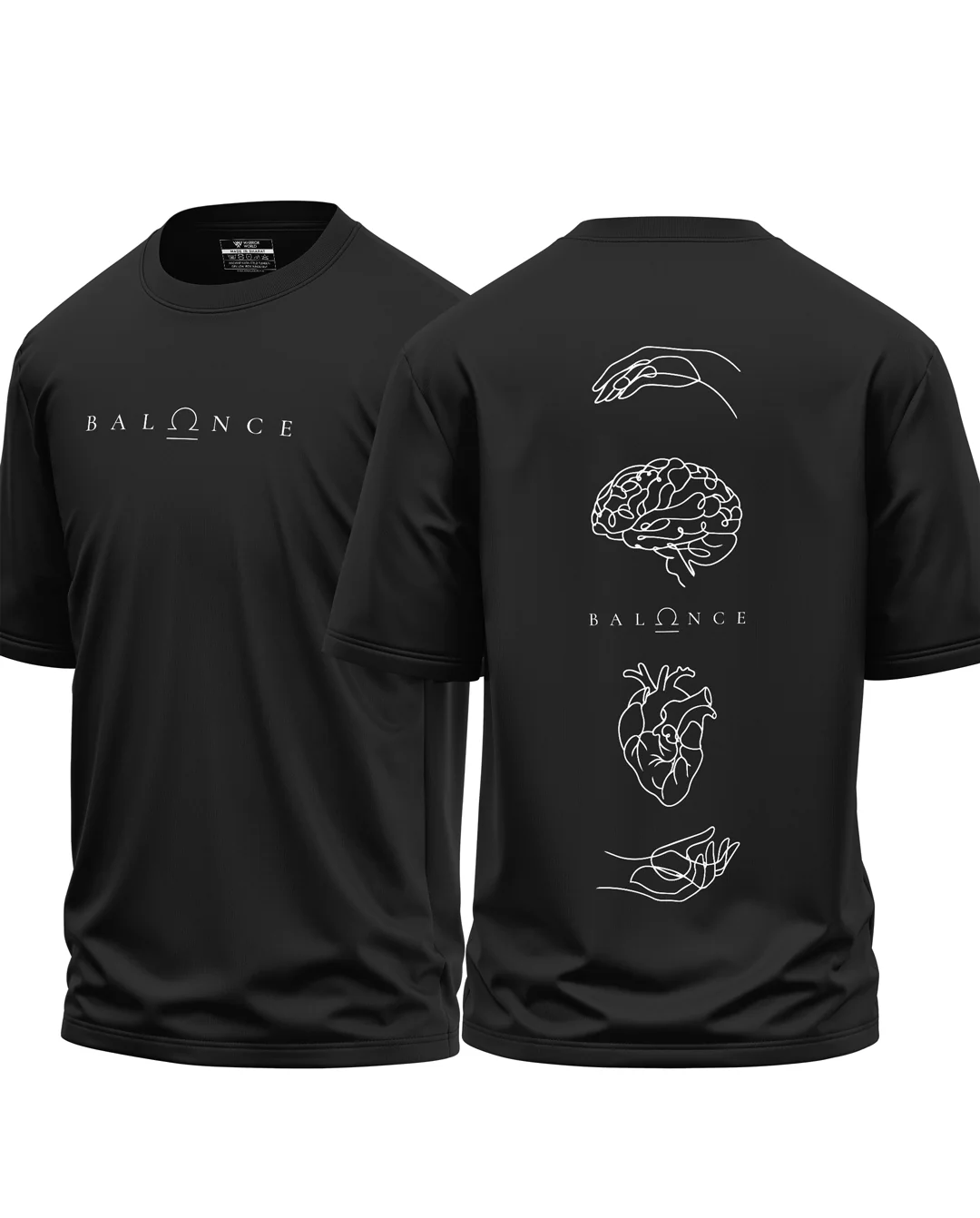 Balance Mind And Heart Cotton Oversized T-Shirt - Image 5
