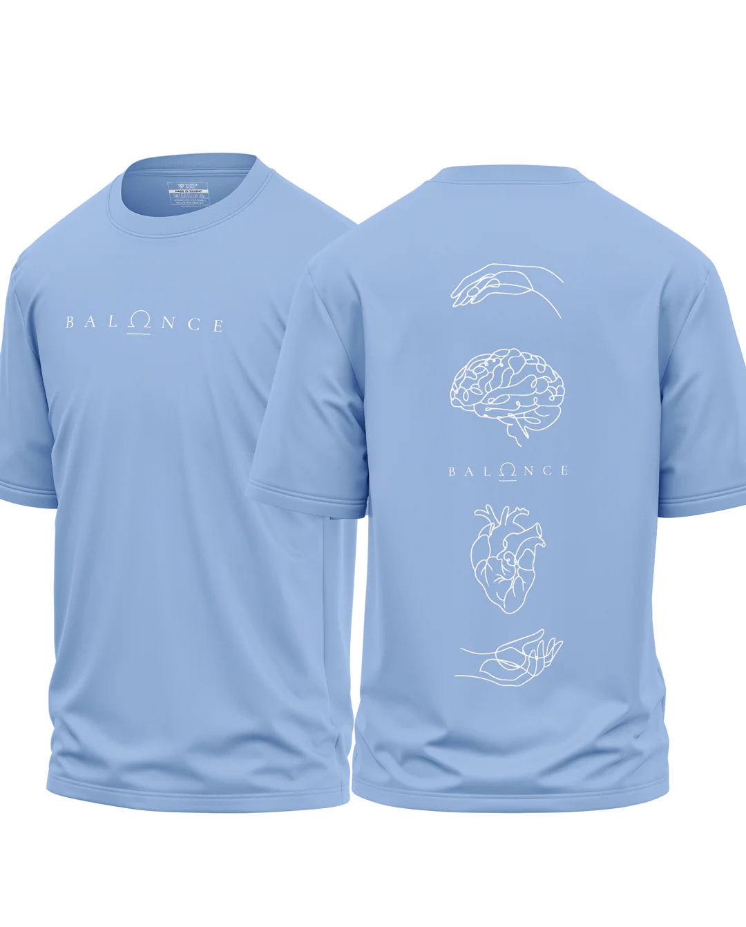 Balance Mind And Heart Cotton Oversized T-Shirt - Image 7