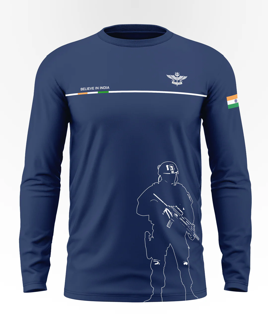 Believe In India Cotton Full Sleeve T-shirt - Image 4