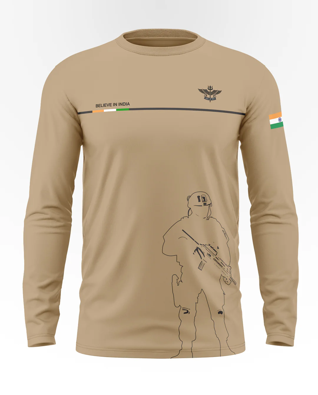 Believe In India Cotton Full Sleeve T-shirt - Image 5