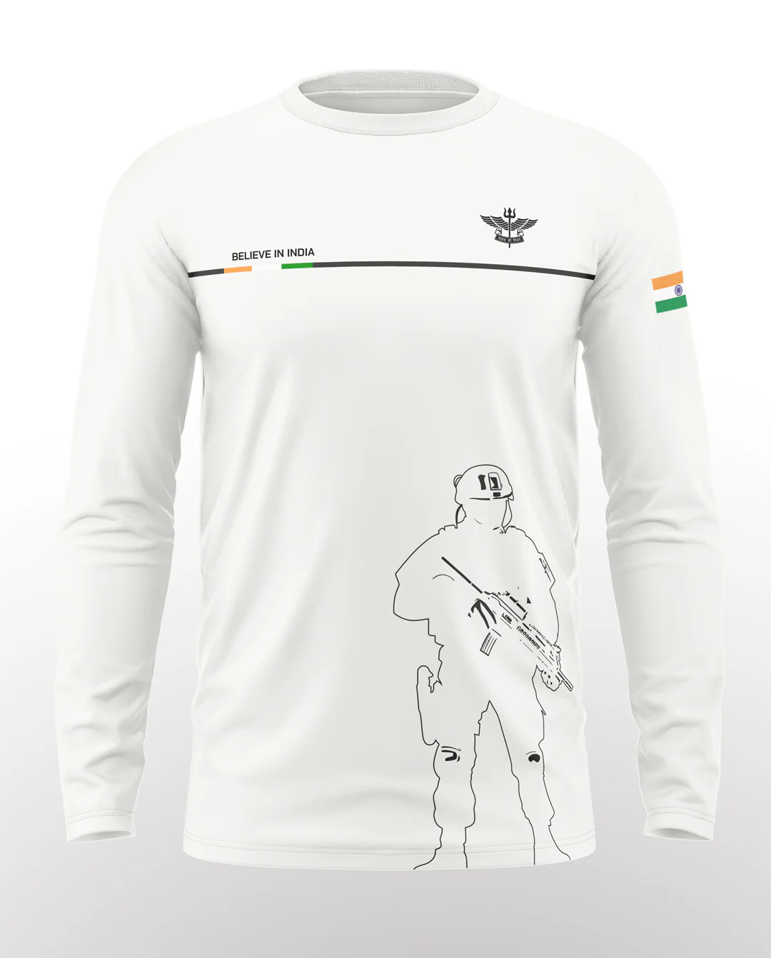 Believe In India Cotton Full Sleeve T-shirt - Image 6
