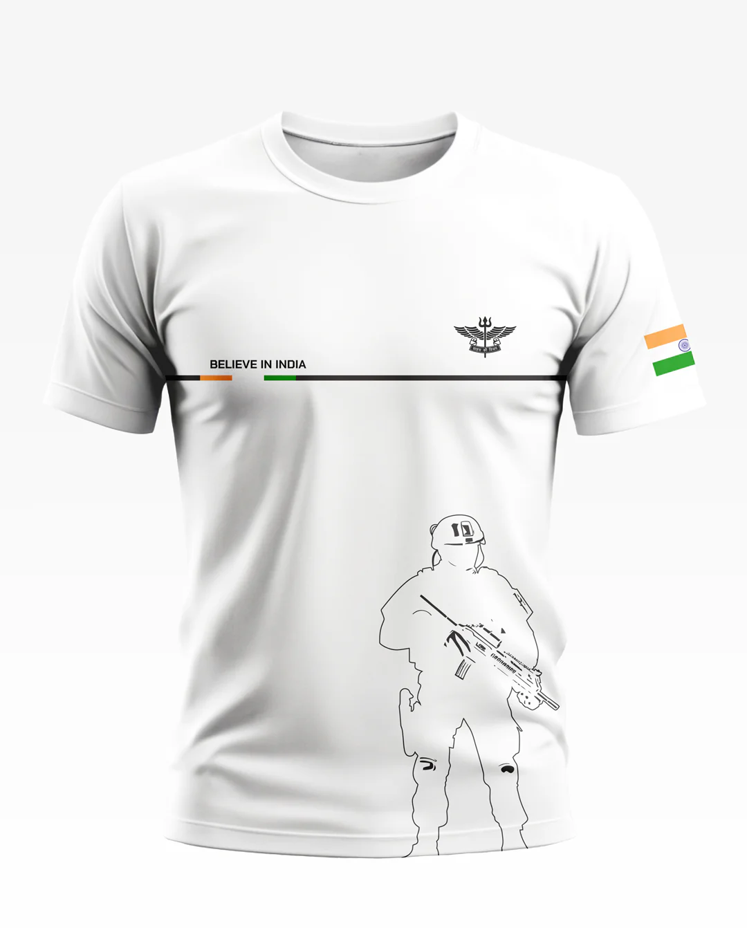 Believe In India Style Soft Cotton T-shirt