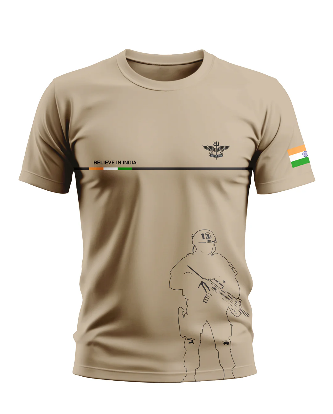 Believe In India Style Soft Cotton T-shirt - Image 8