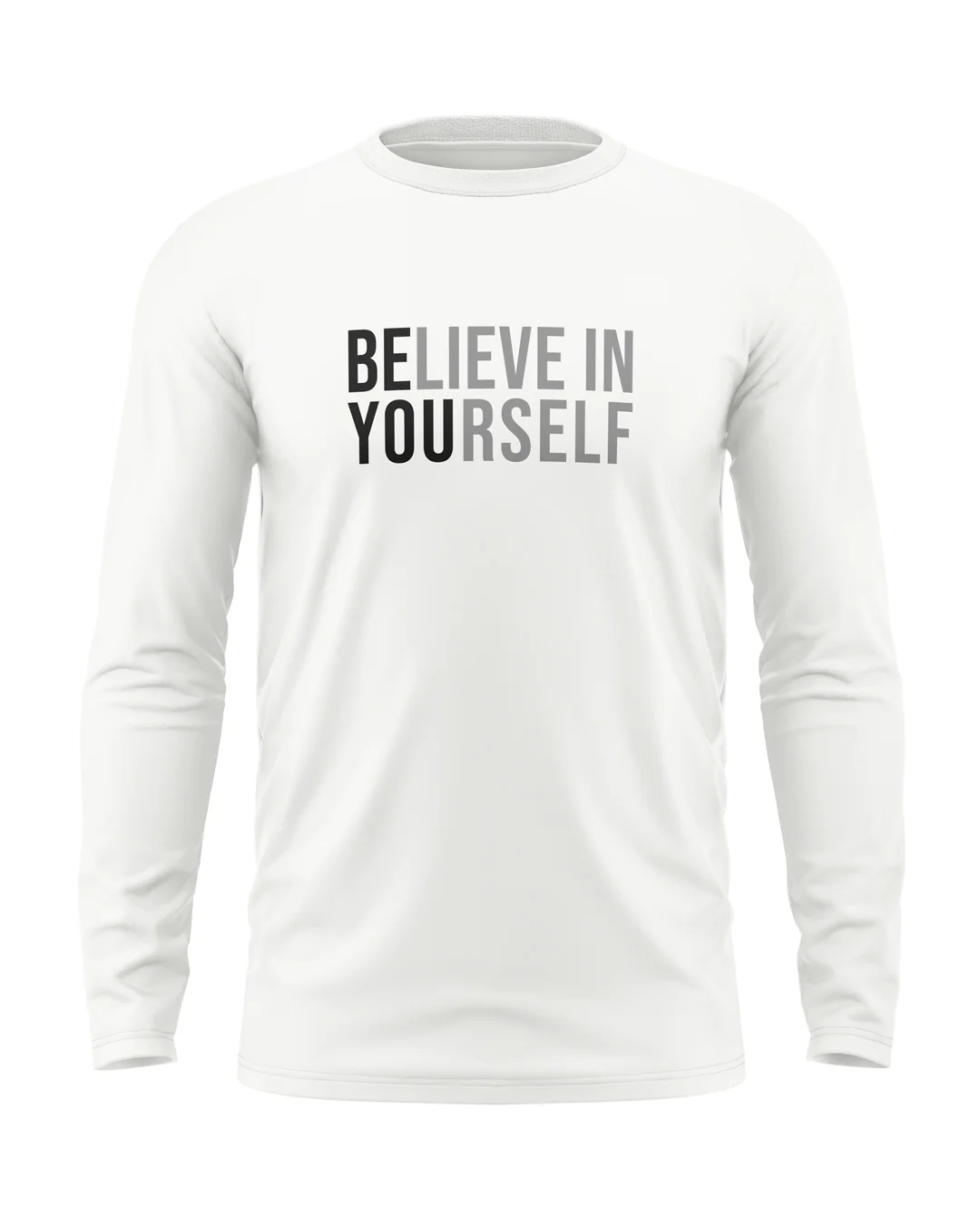 Believe in Yourself Cotton Full Sleeve T-shirt - Image 2
