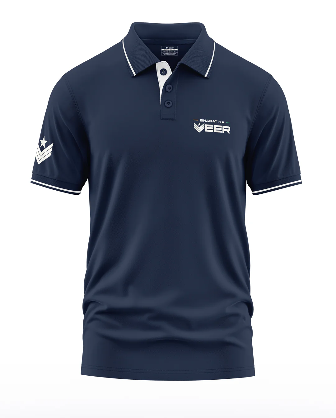 Bharat Ka Veer Polo Collar T-Shirt - Image 4