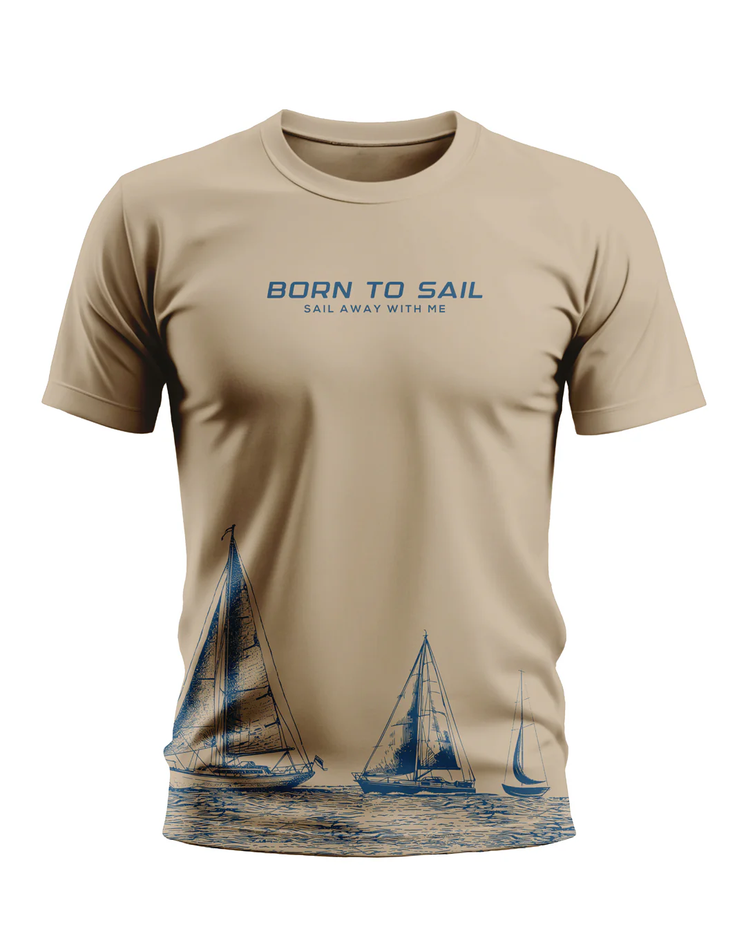 Born to sail Soft Cotton T-shirt - Image 3