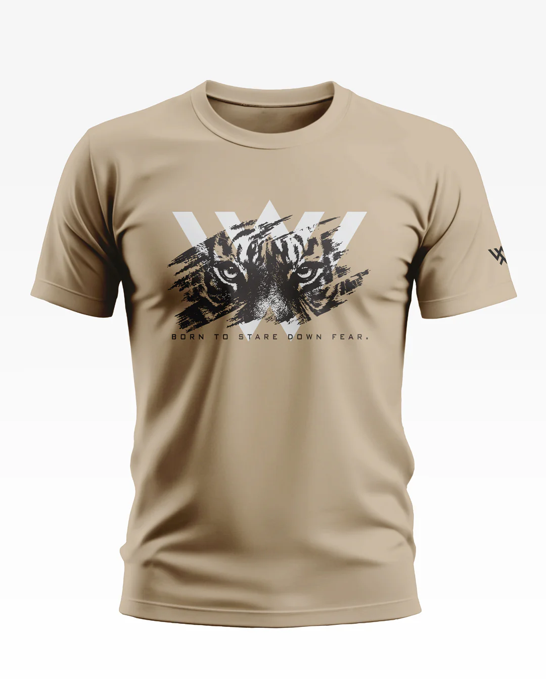 Born To Stare Down Fear Cotton T-shirt - Image 3