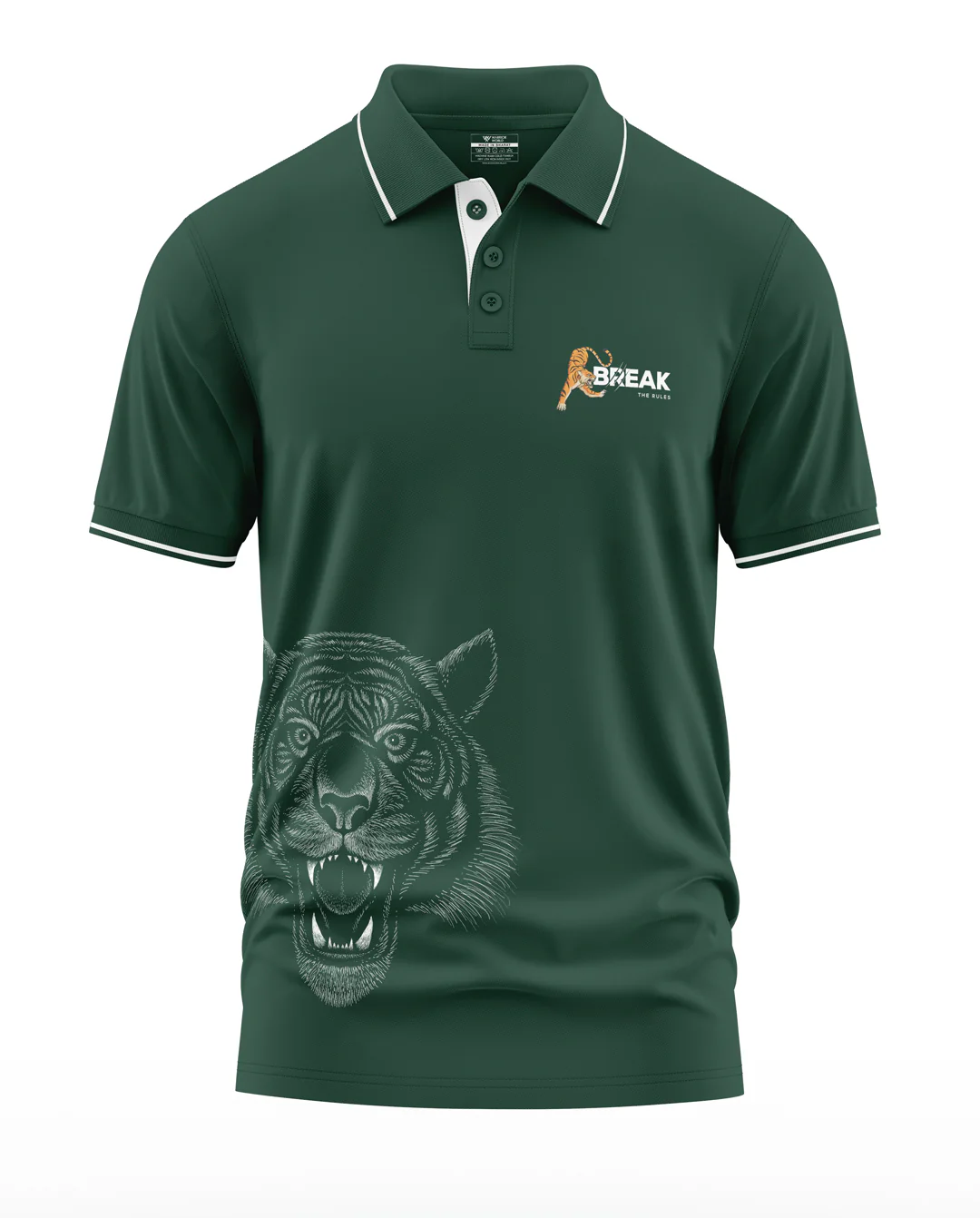 Break The Rules Polo Collar T-Shirt - Image 3