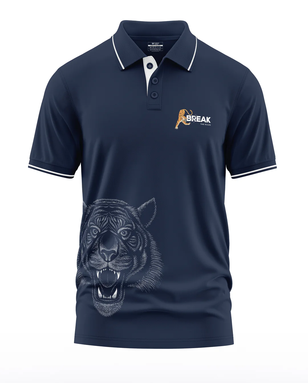 Break The Rules Polo Collar T-Shirt - Image 4