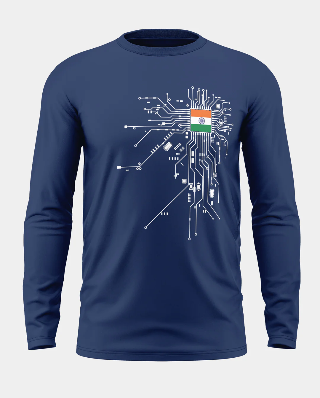 Circuit Diagram Cotton Full Sleeve T-shirt - Image 5