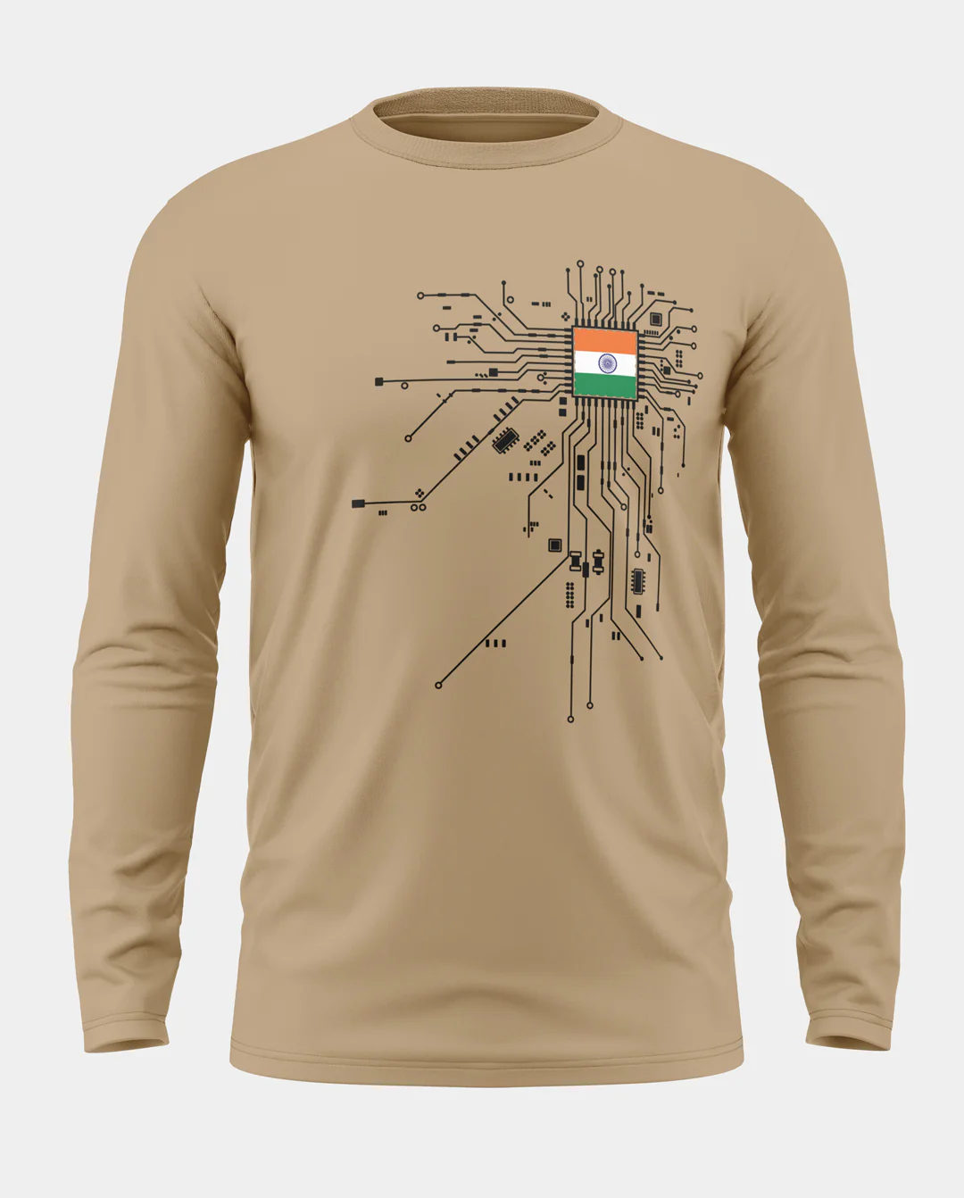 Circuit Diagram Cotton Full Sleeve T-shirt - Image 6