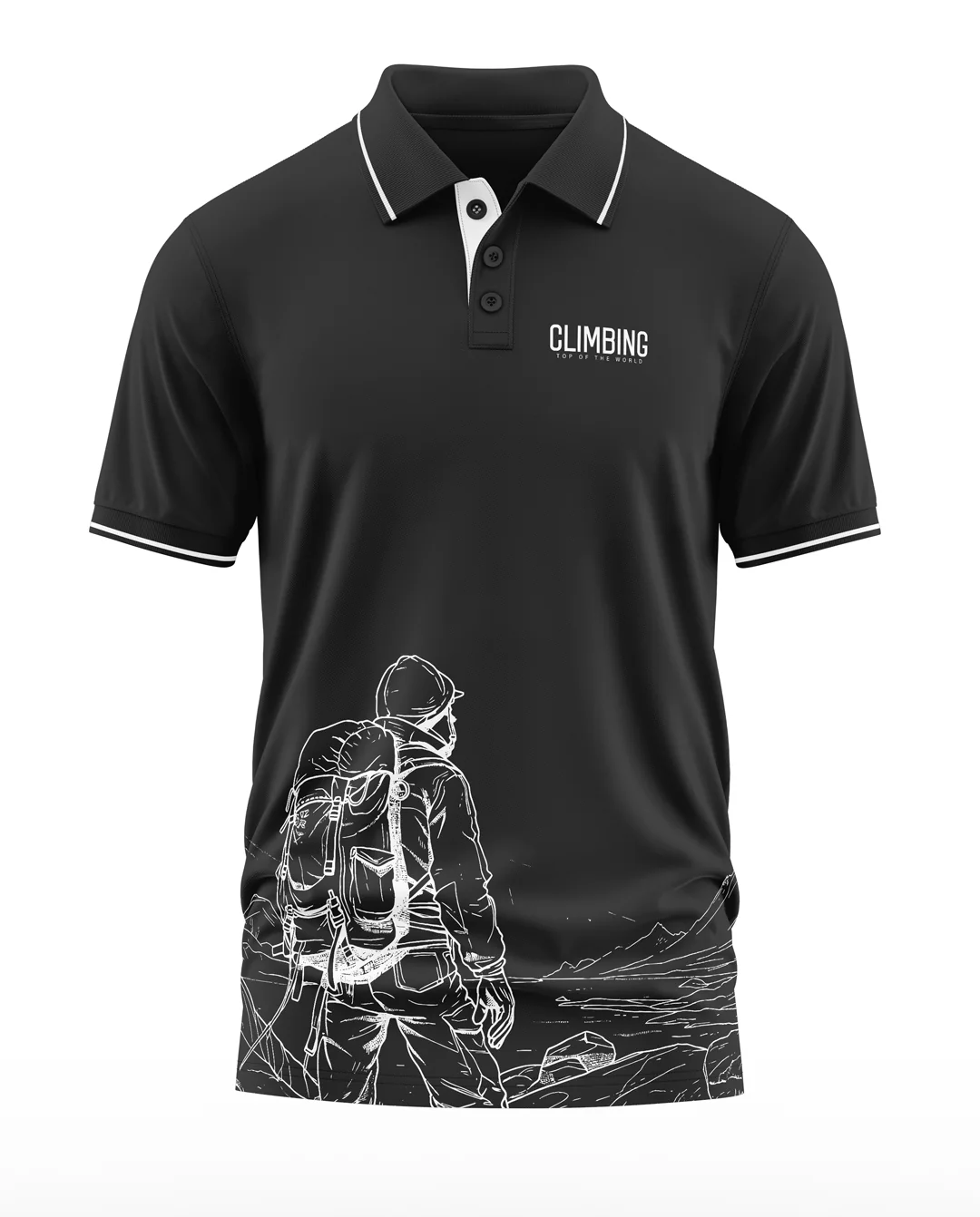 Climbing Polo Collar T-Shirt - Image 2