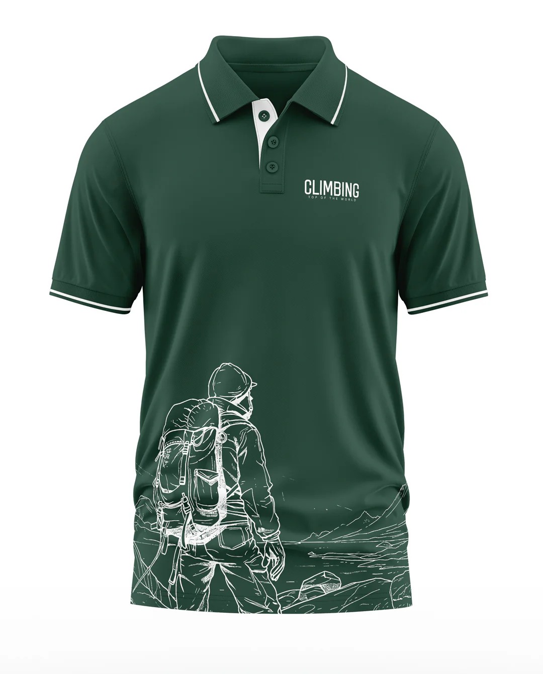 Climbing Polo Collar T-Shirt - Image 3