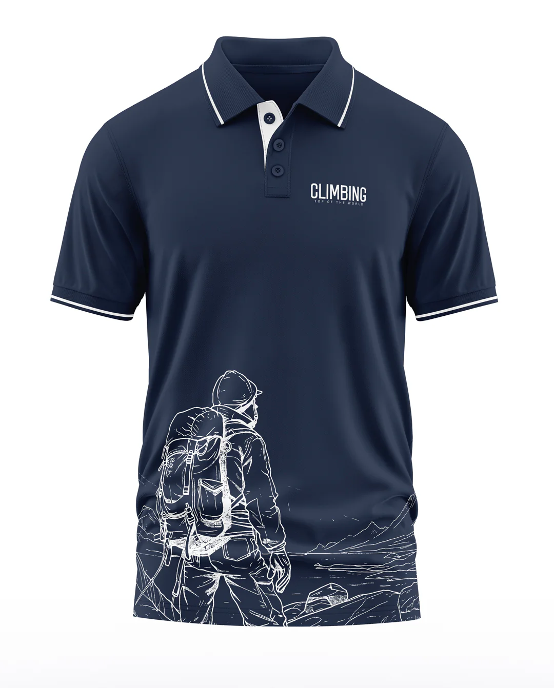 Climbing Polo Collar T-Shirt - Image 4