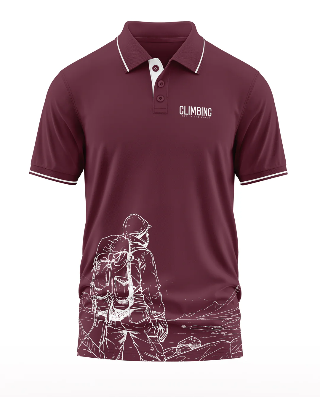 Climbing Polo Collar T-Shirt - Image 5
