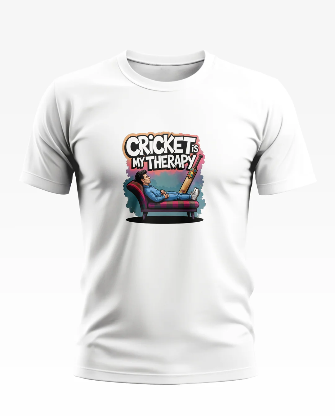 Cricket is My Therapy Soft Cotton T-shirt - Image 6