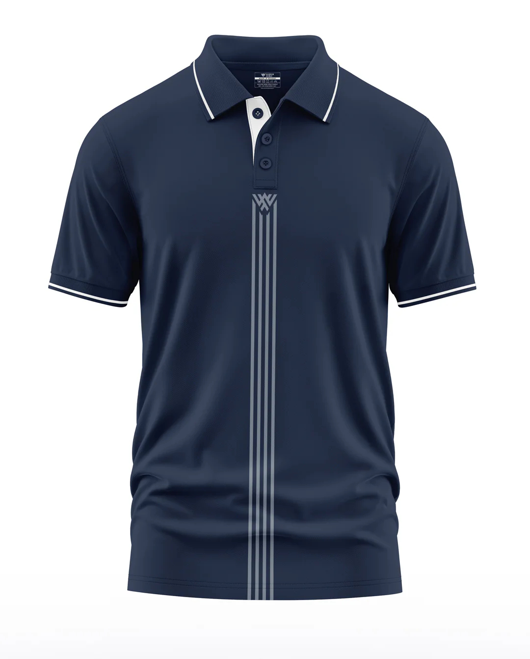 Designer Warriorworld India Polo Collar T-Shirt - Image 3