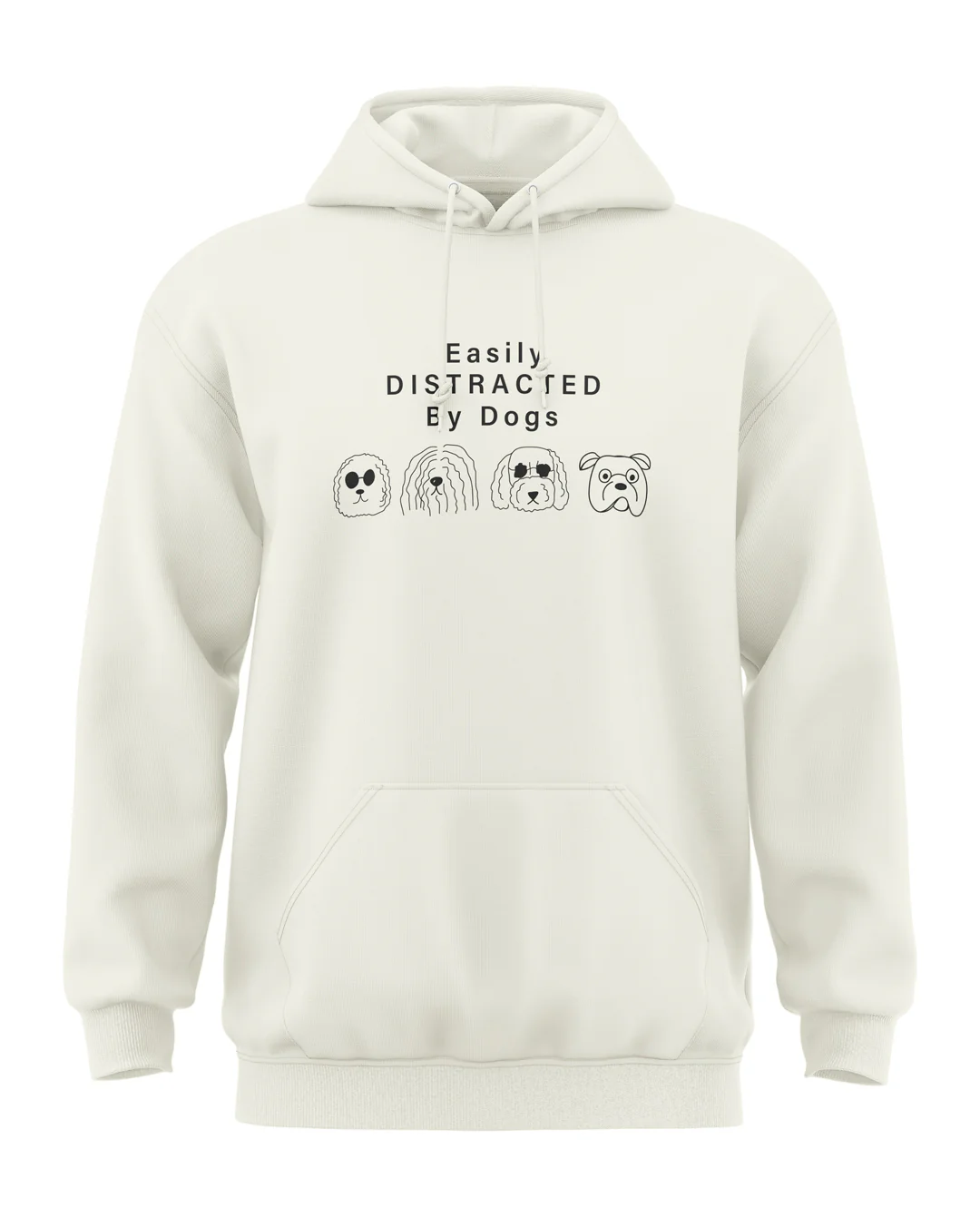 Easily Distracted By Dogs Classic Hoodie - Image 3