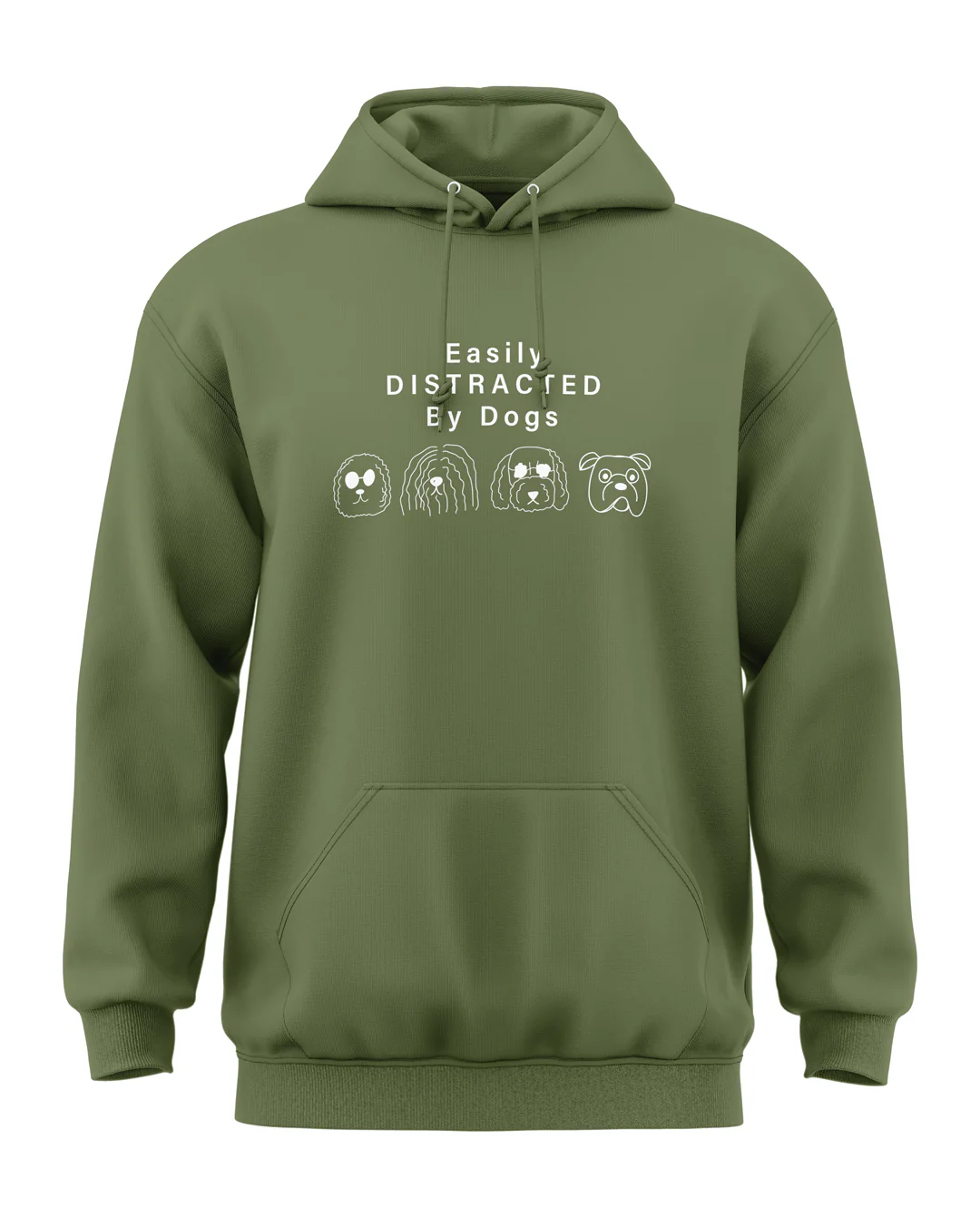 Easily Distracted By Dogs Classic Hoodie - Image 5