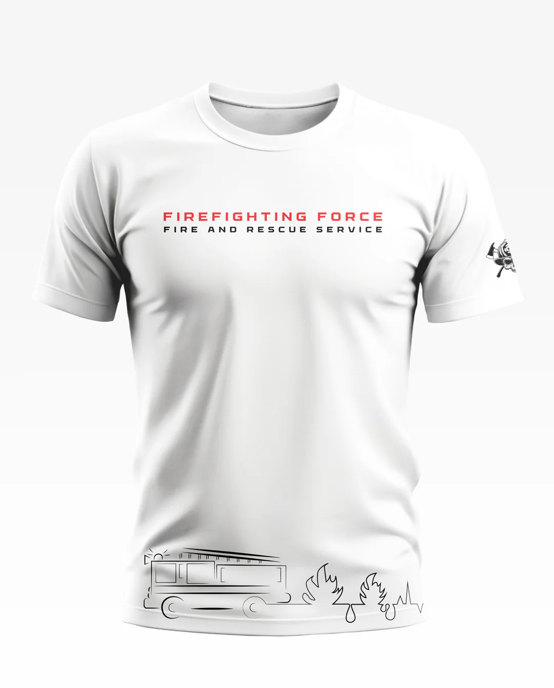 Firefighting Force Soft Cotton T-shirt - Image 7