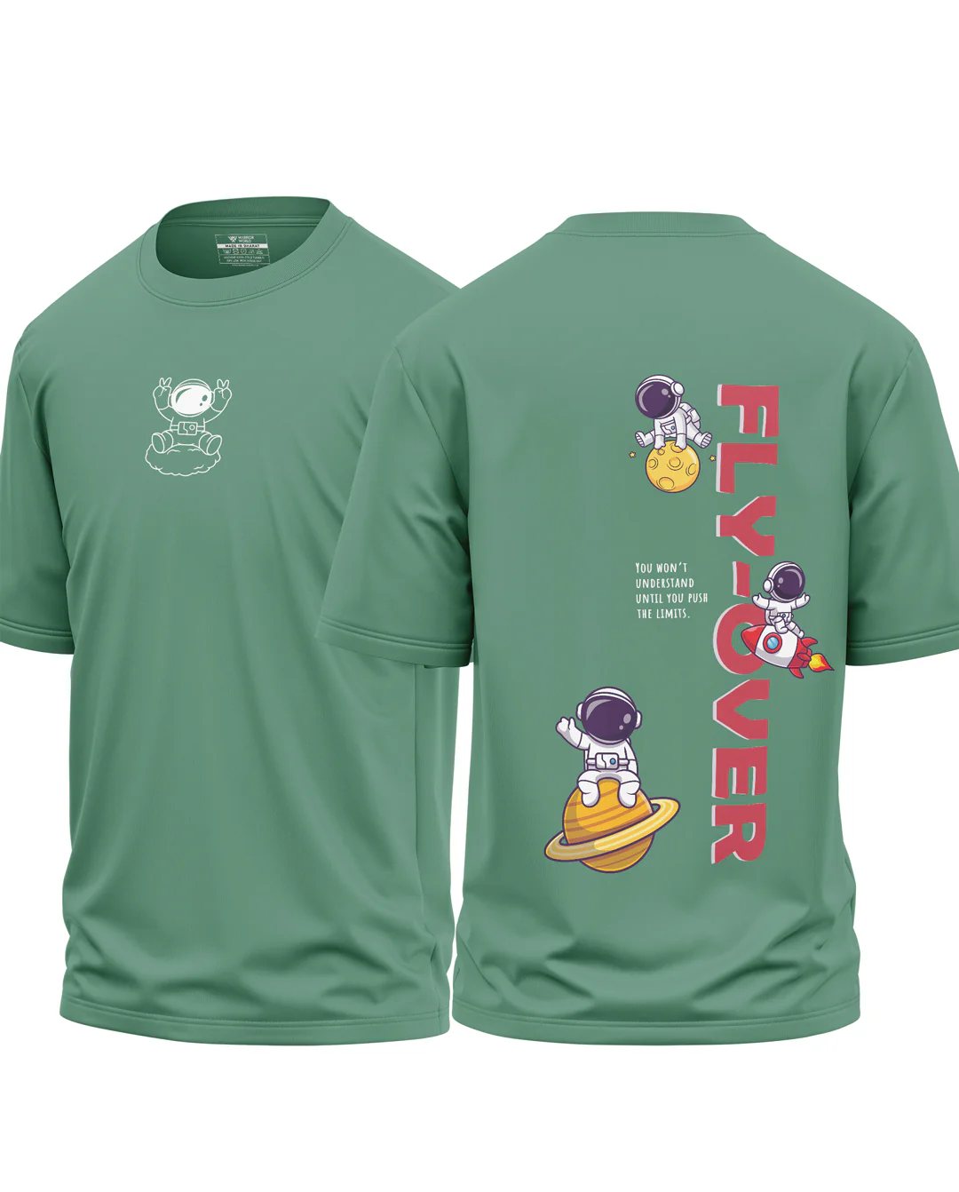Fly Over Premium Cotton Oversized T-Shirt - Image 3