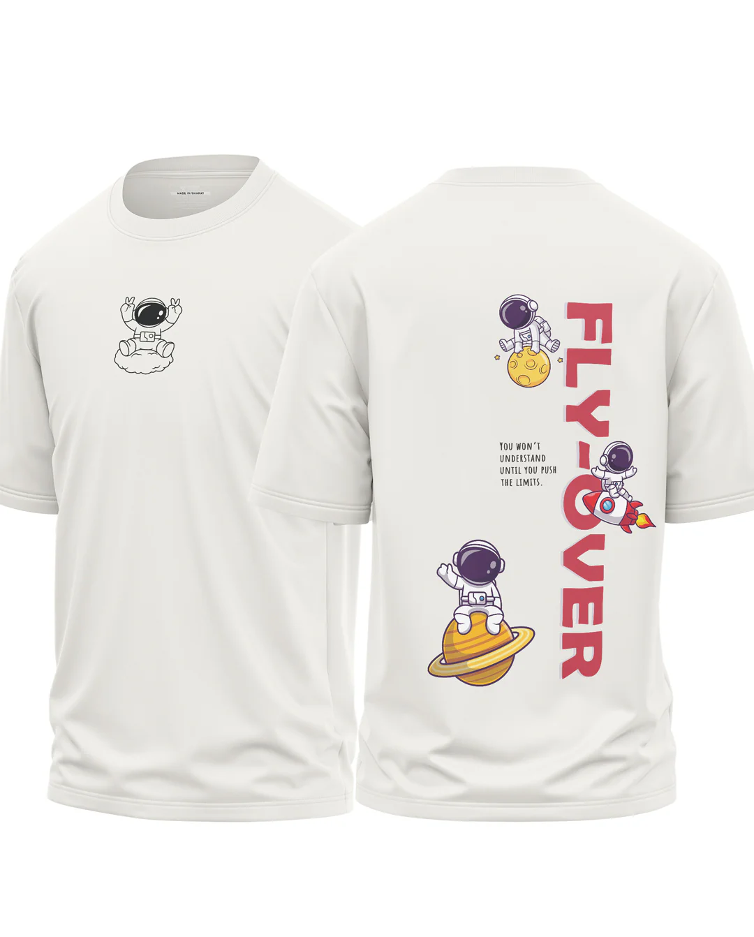 Fly Over Premium Cotton Oversized T-Shirt - Image 7
