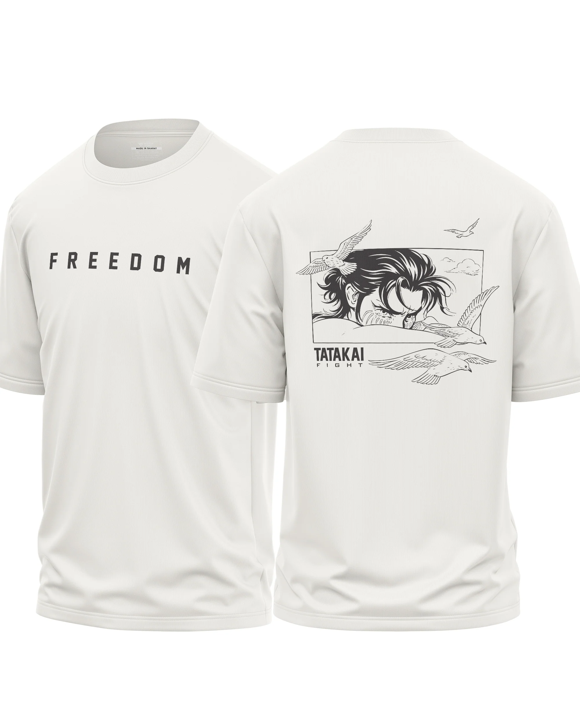 Freedom Tatakai Cotton Oversized T-shirt - Image 2