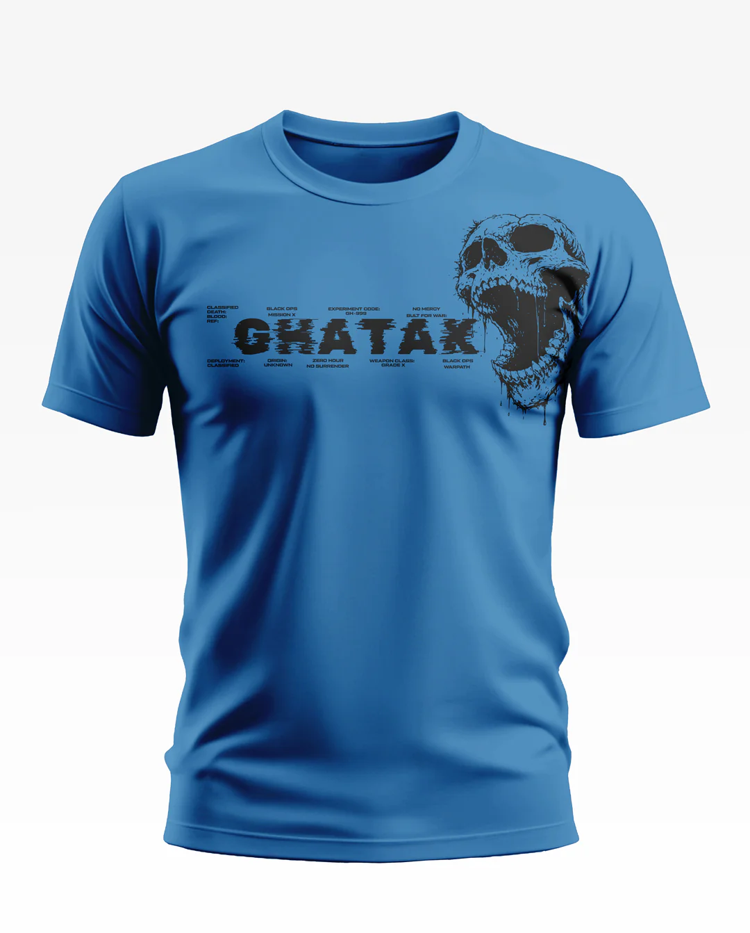 Ghatak Skull Details Soft Cotton T-shirt - Image 4