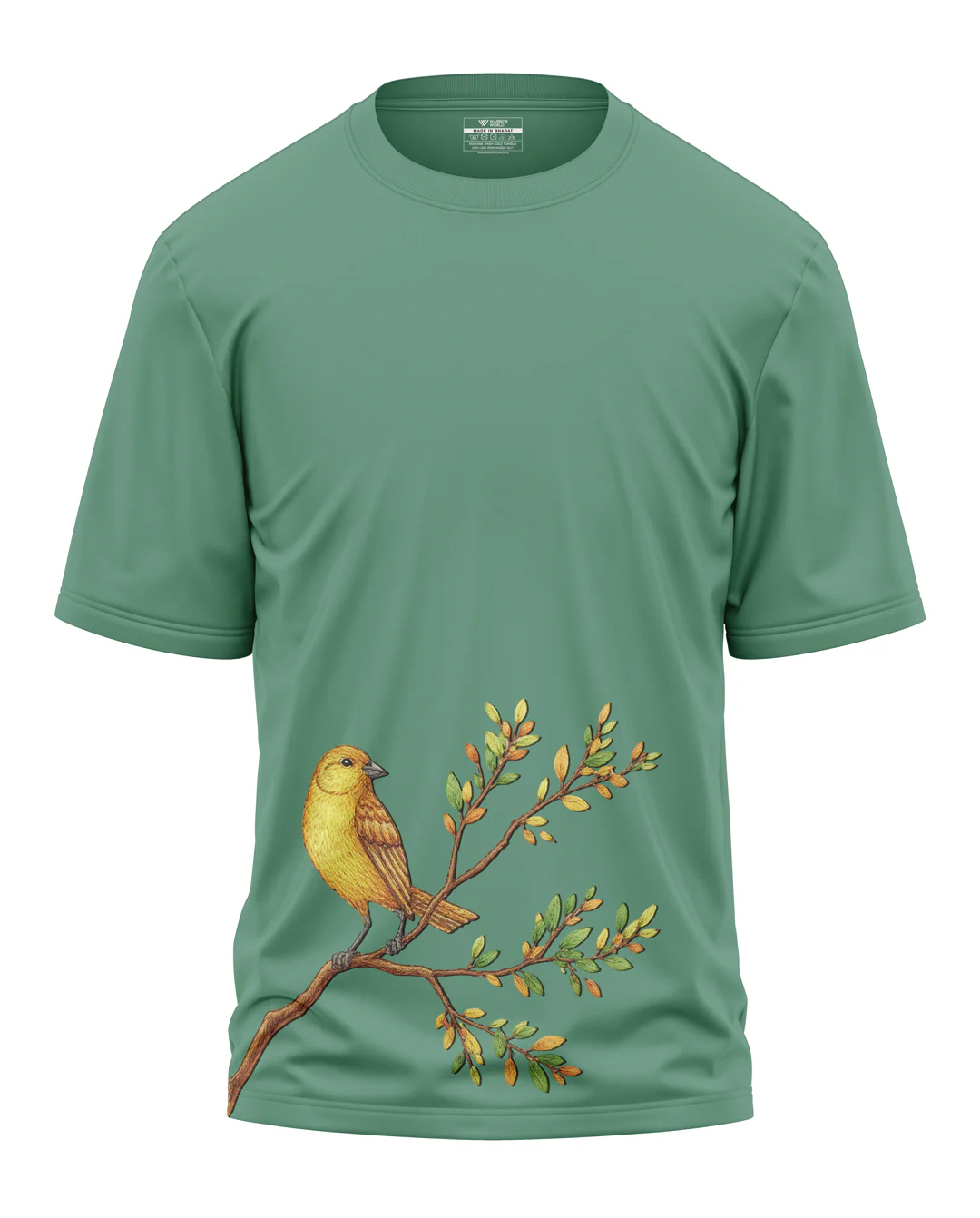 Golden Finch Branch Oversized T-Shirt - Image 3
