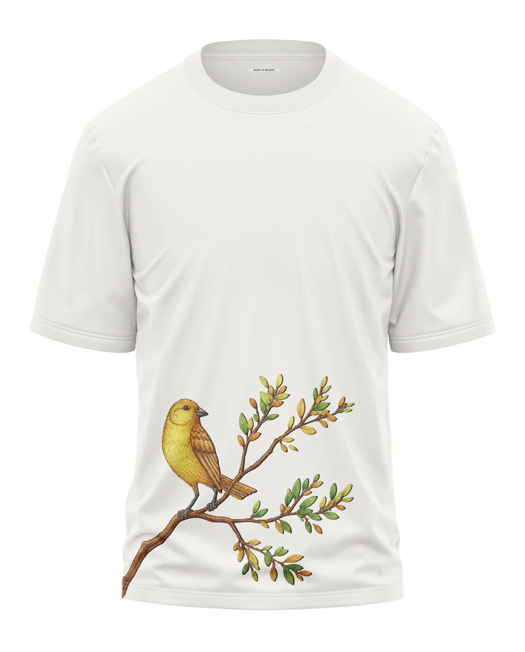 Golden Finch Branch Oversized T-Shirt - Image 6