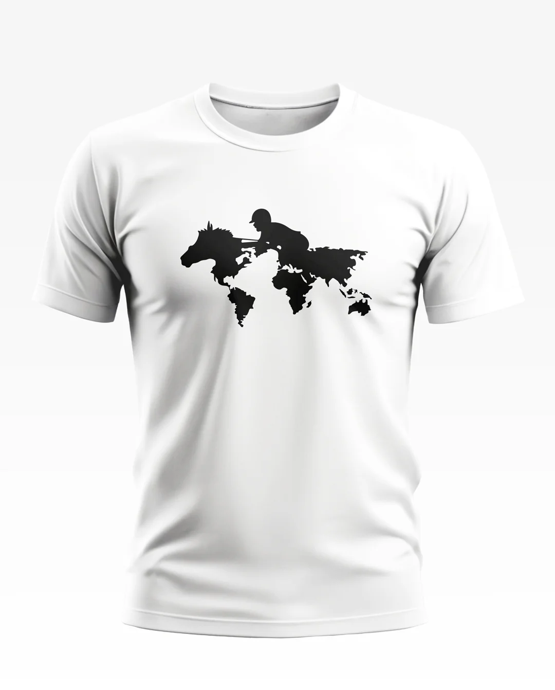 Horse World Map Soft Cotton T-shirt - Image 6