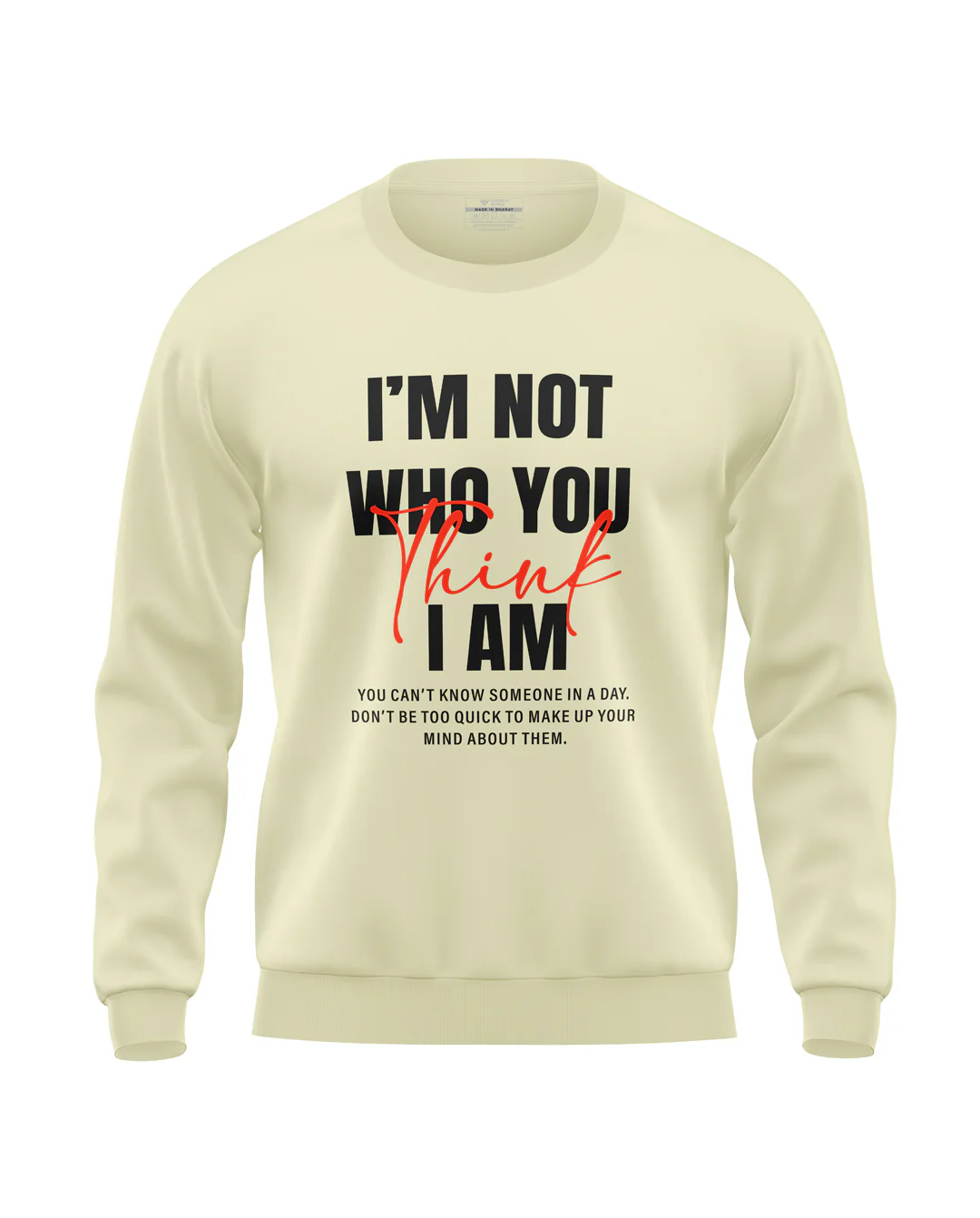 I Am Not You Soft Cotton Sweatshirt - Image 3