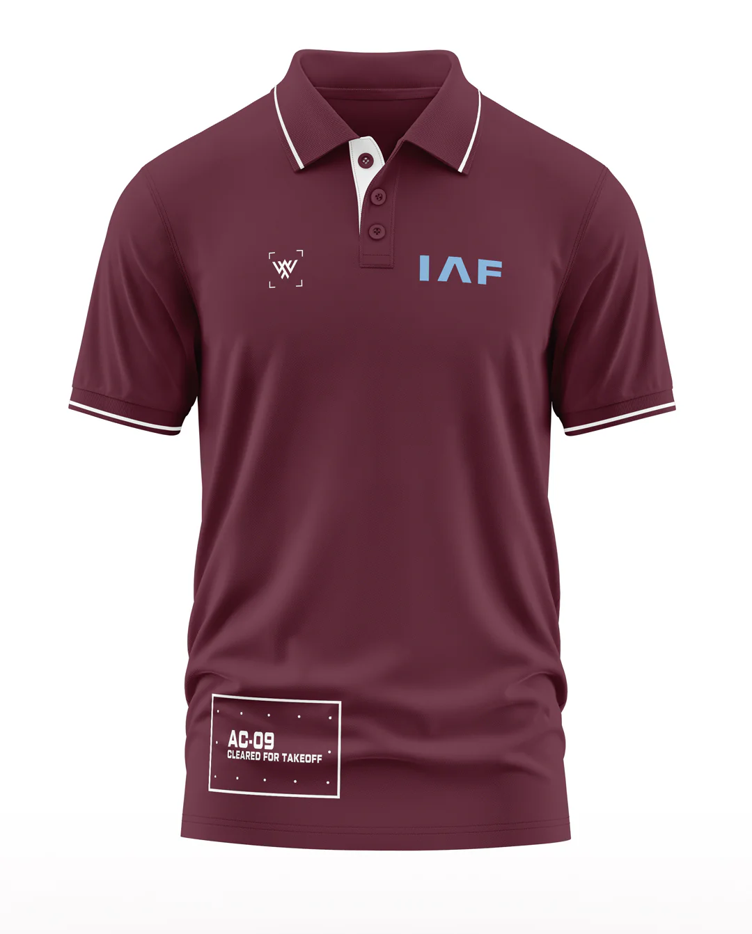 IAF AC-09 Cleared For Takeoff Polo Collar T-Shirt - Image 5