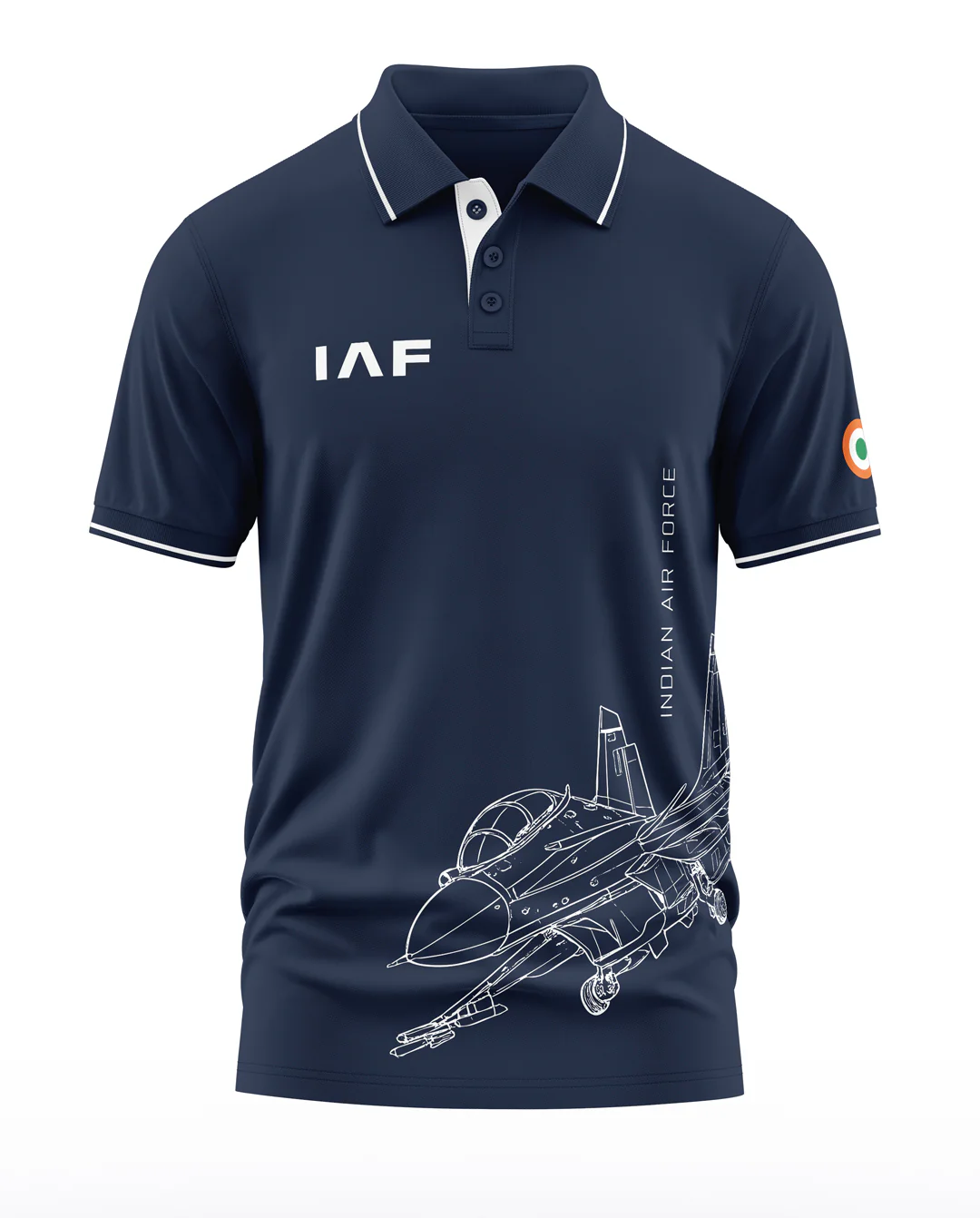 IAF Fighter Jet Polo Collar T-Shirt - Image 3