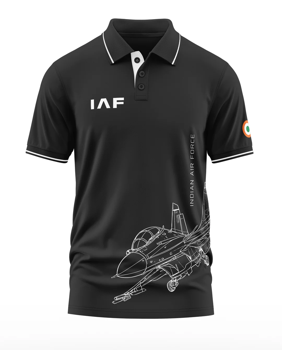 IAF Fighter Jet Polo Collar T-Shirt - Image 4